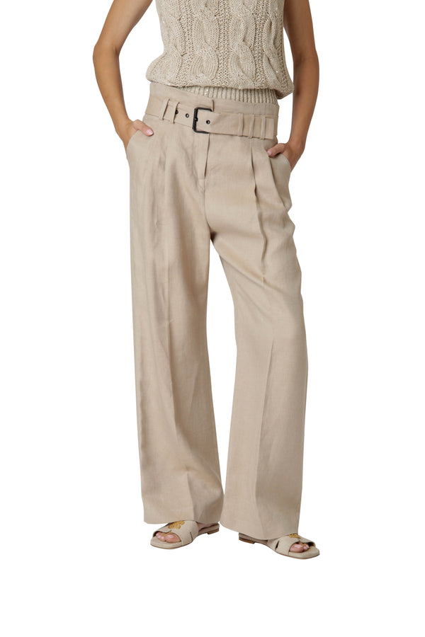 DOUBLE PLEAT TROUSERS